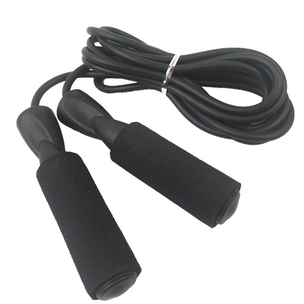 Attrezzi Palestra Casa Skipping Rope Black Gym Aerobic Exercise Boxing Skipping Jump Ropes Adjustable Bearing Speed Fitness
