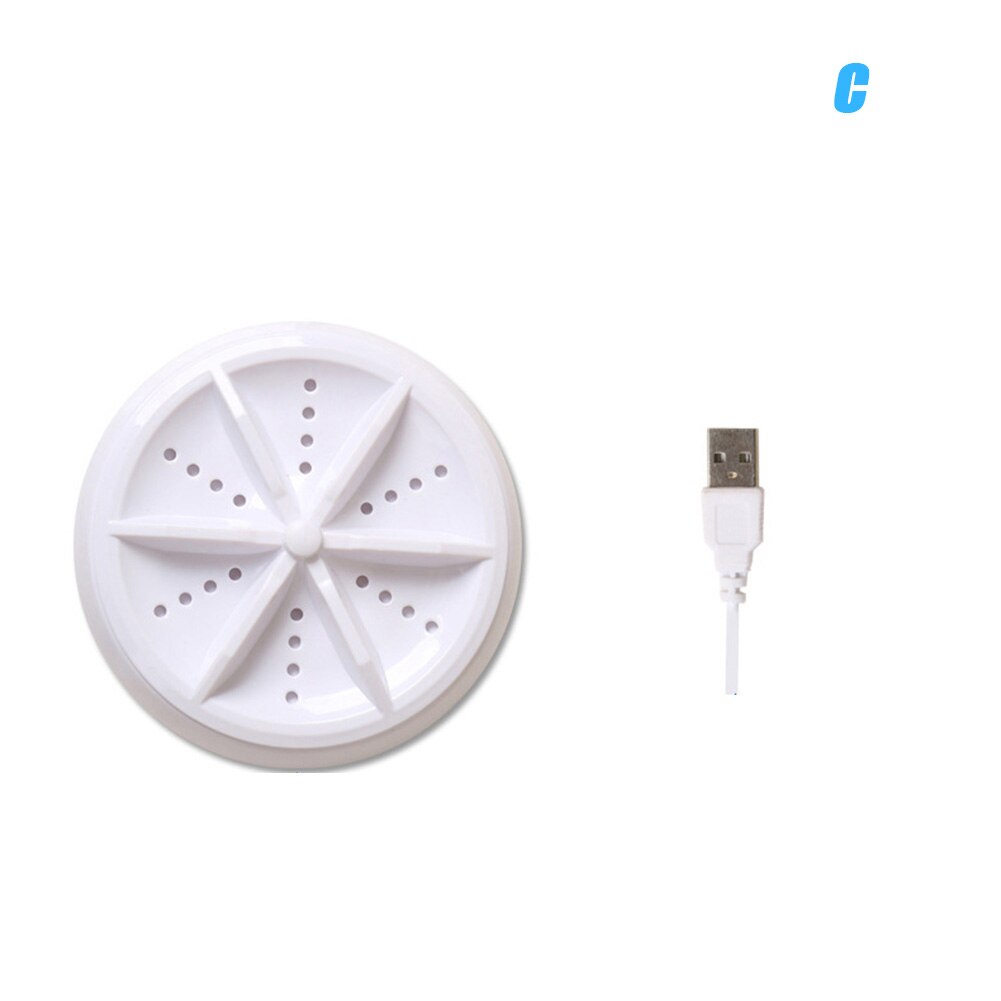 Bañera plegable portátil para lavado de ropa, Mini lavadora automática, cubo para el hogar, balde de lavar ropa rotativo: C
