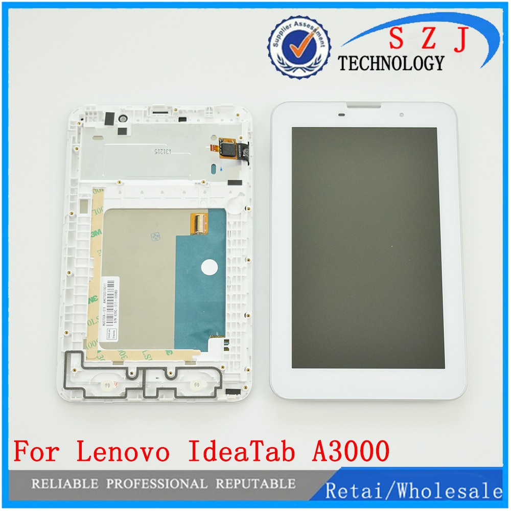 For Lenovo IdeaTab A3000 A3000-H Replacement LCD Display Touch Screen with Frame Assembly 7 inch