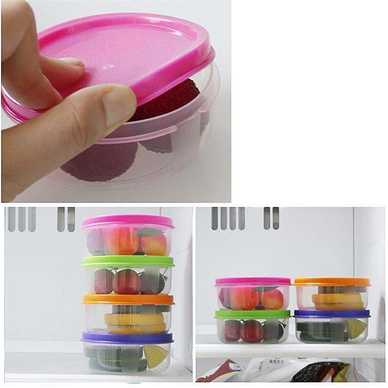 24 stk 150ml praktisk mini plastbolle oppbevaring matkasse rund mini crisper fryser mikrobølgeovn tilgjengelig
