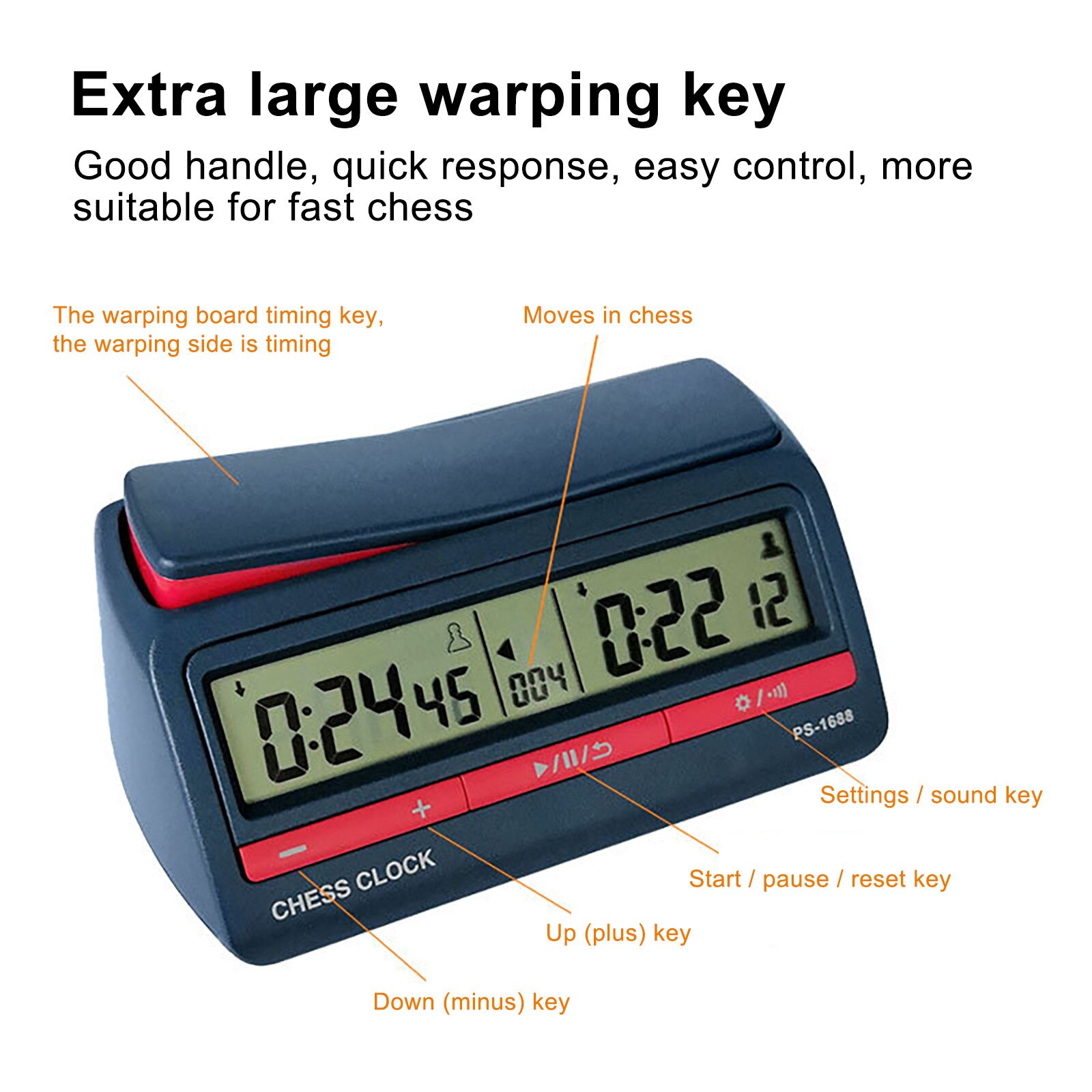 Used In Chess Games, Multifunctional Chess Clock, Chess And Go Clock, Electronic Chess Clock Timer Clock#g30