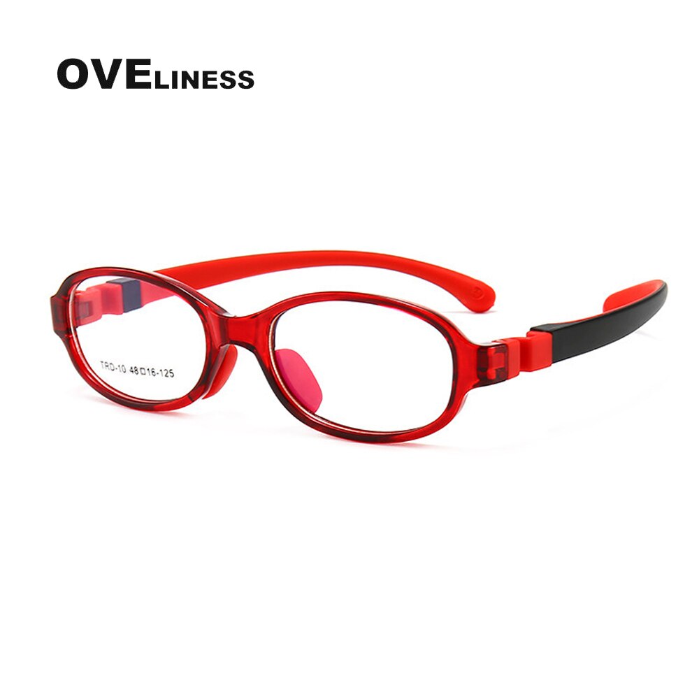 Gafas redondas para niños, lentes ópticas para miopía, montura para niño y niña, gafas graduadas flexibles de silicona para niños: red
