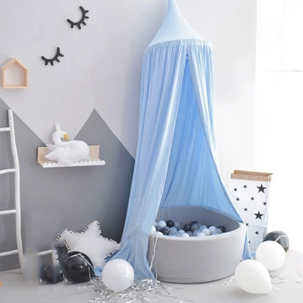 INS Children's Tent Toys Round Dome Mosquito Kids Tent Infant Small House Children's House Ball Pool Baby Room Decor Christmas