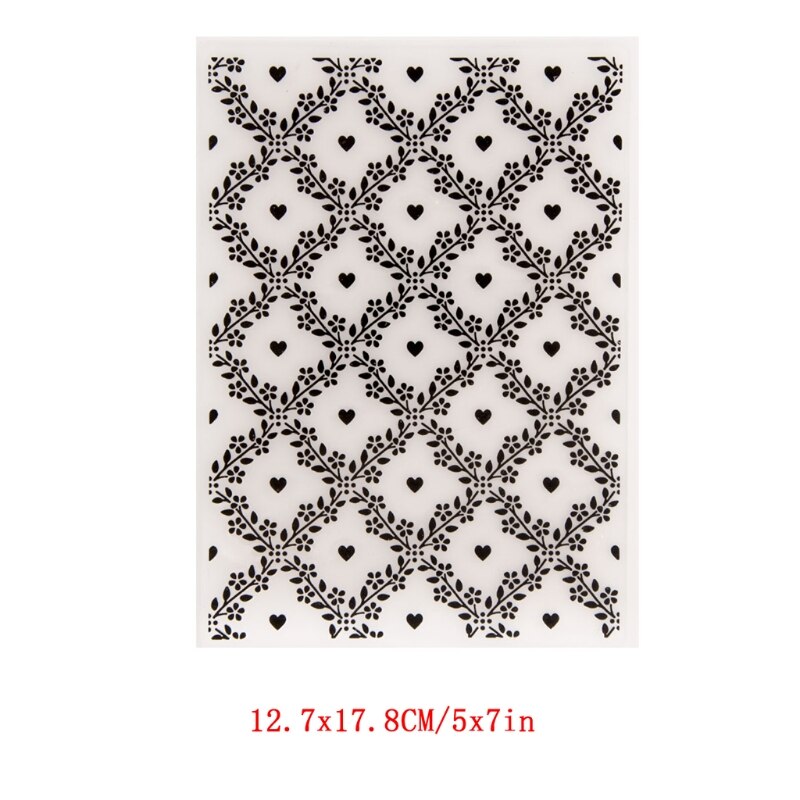 L21A Flower Vine Plastic Embossing Folder Stencil Template DIY Craft Making Pattern Background Paper Cards Scrapbooking Album