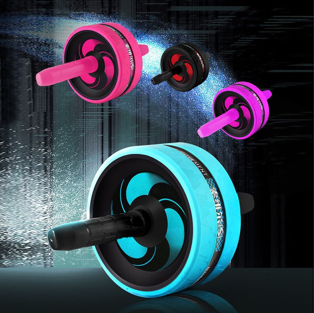 Abdominal Roller Home Abs Exercise Device Core Workout Machine Wider Abs Wheel Roller Training Muscle Body Building Abs Roller