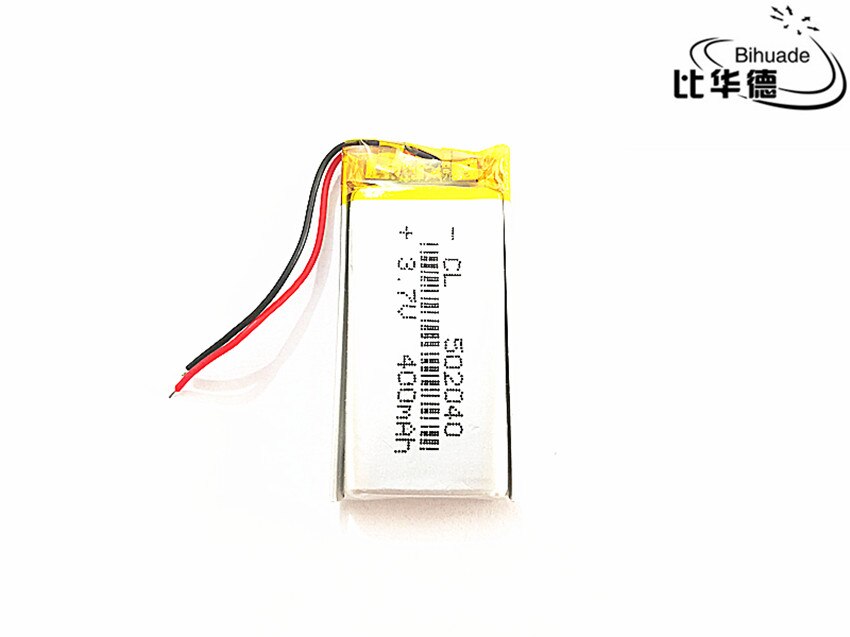 10pcs 3.7V 400mAh 502040 Lithium Polymer LiPo Rechargeable Battery ion cells For Mp3 Mp4 Mp5 DIY PAD E-book bluetooth headset