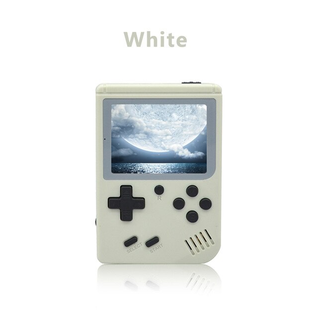 Powkiddy Q3A Video Spiel Retro Konsole 8 Bit Retro Mini Tasche Handheld-Spiel-Player Gebaut-in 168 Klassische Spiele kinder: White