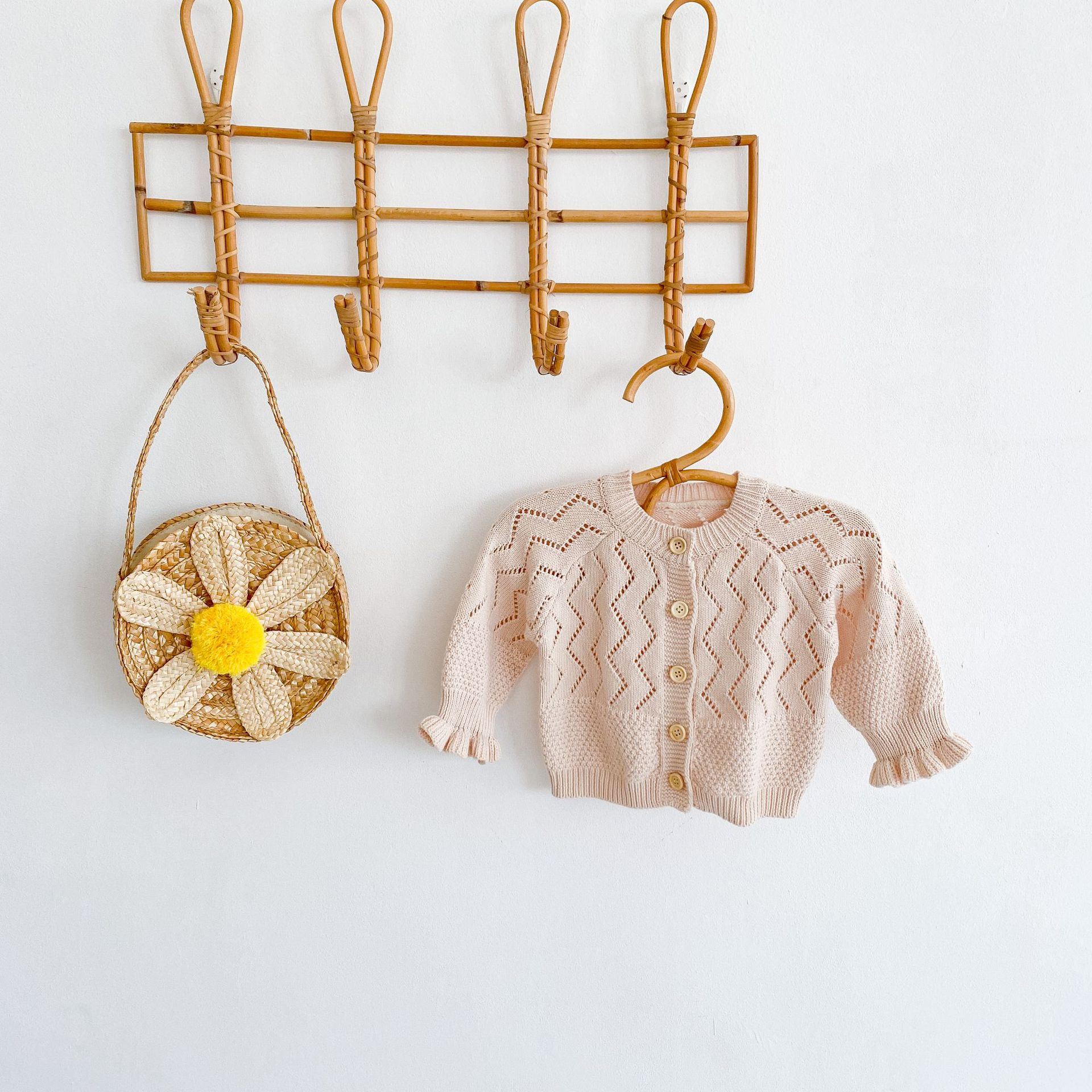 Koodykids Baby Meisje Herfst Gebreide Trui Vesten Bloemen Trui Gebreide Peuter Meisjes Lente Vest Kleding Top