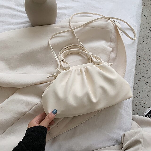 Cuoio DELL'UNITÀ di ELABORAZIONE piccolo Borsa Con Tracolla Per Le Donne 2020 di Spalla della signora Borse Da Viaggio Femminile Croce Corpo Borsa Elegante Sacchetto di Mano: White small