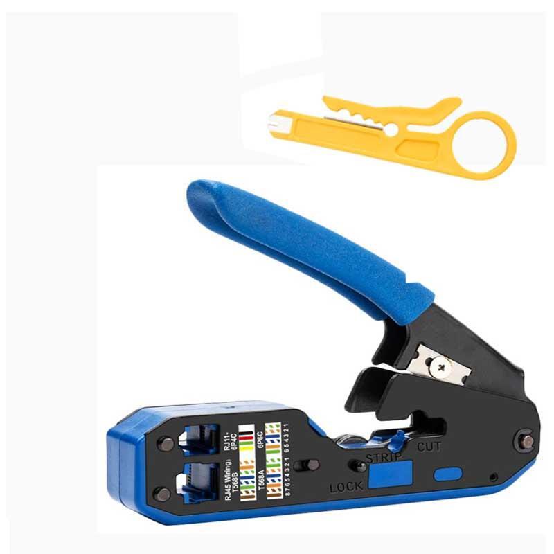 Rj45 Tool Network Crimper Cable Stripping Plier Stripper for Rj45 Cat6 Cat5E Cat5 Rj11 Rj12 Connector