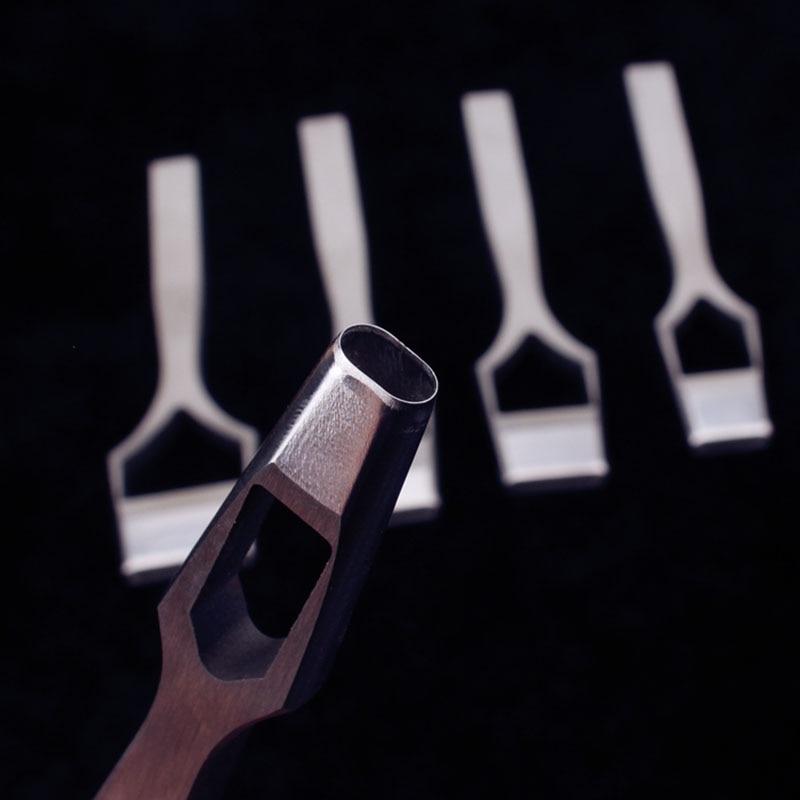 Leather Craft Belt Band Oval Hole Punch Tools Stitching diy strap oblate Cutter chisel Tools/set