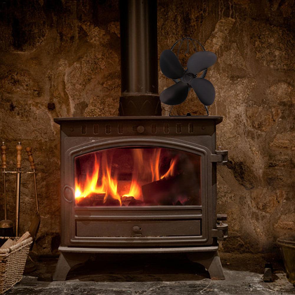 Haard Ventilator Warmte Aangedreven Kachel Fan Hout Brander Eco Vriendelijke Stille Ventilator Thuis Efficiënte Warmteverdeling Winter Levert