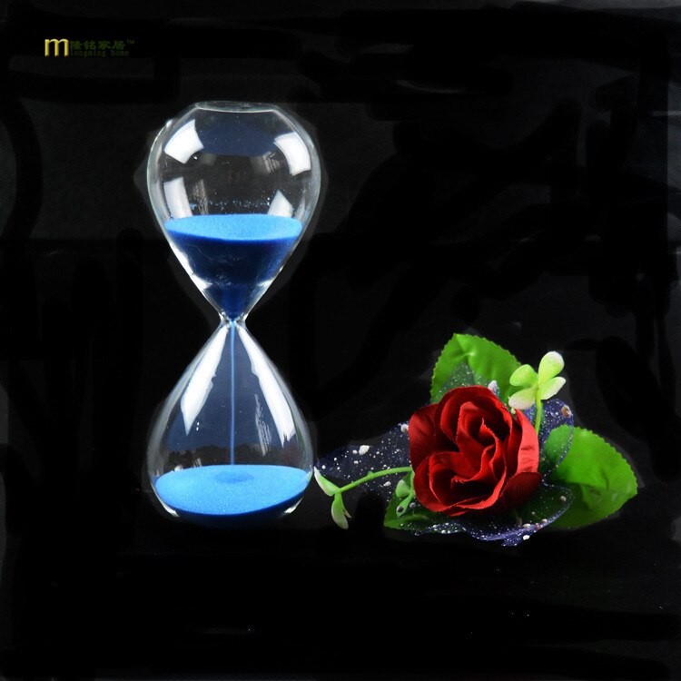 1PC Style verre 5 minutes sablier temps compteur compte à rebours minuterie sablier horloge décor à la maison 11 couleurs JY 1189-2