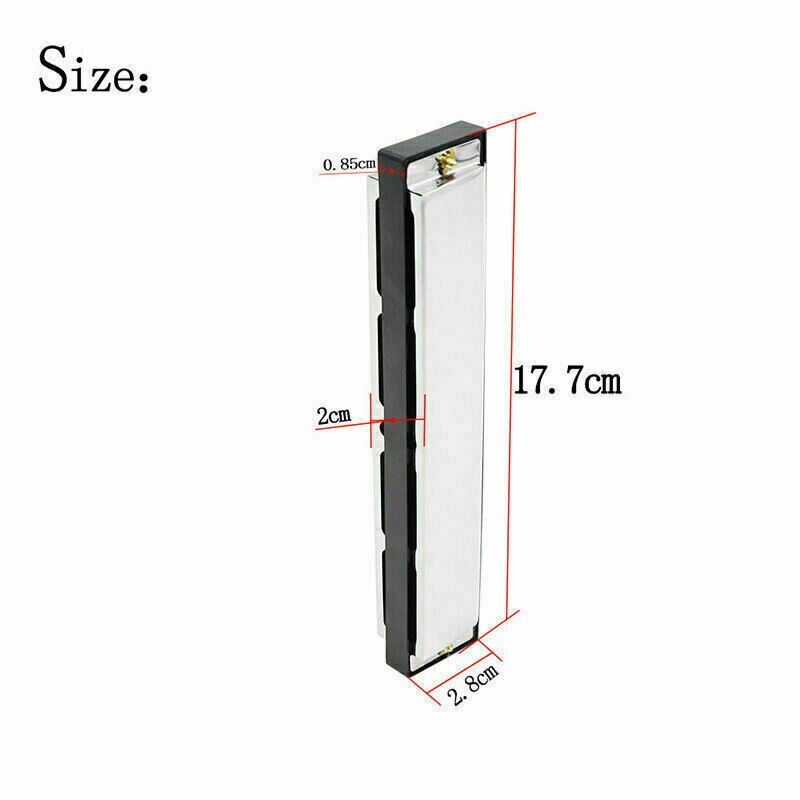 24 hulls munnspill nøkkel c tremolo munnspill harpe munn orgel musikkinstrumenter leker for barn hobby trening med boks