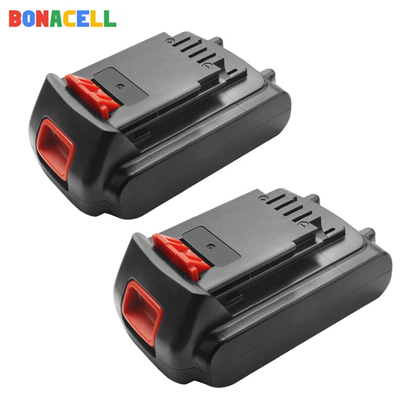 Bonacell-batería recargable de iones de litio, 18V/20V, 3000mAh, herramienta eléctrica de repuesto para BLACK &amp; DECKER LB20 LBX20 LBXR20