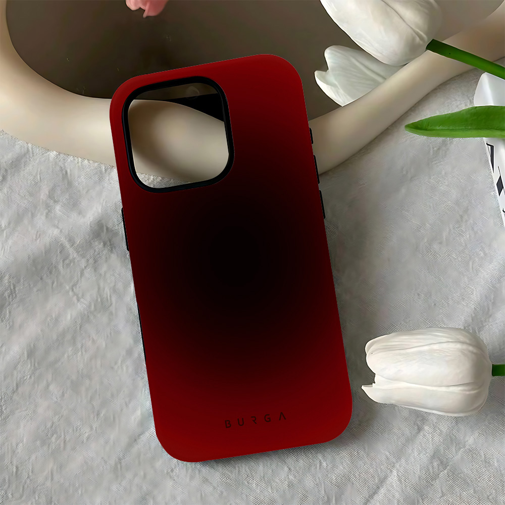 Red Burga Red Black Rendering Phone Case for iPhone 16 15 14... – Grandado