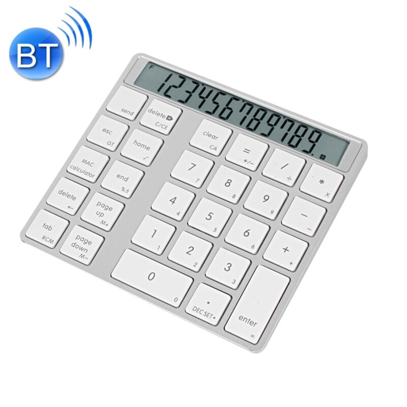 Mc saite MC-58AG usb carregamento bluetooth 3.0 teclado numérico com display de 12 dígitos & indicador led para computador portátil desktop computador portátil notebook