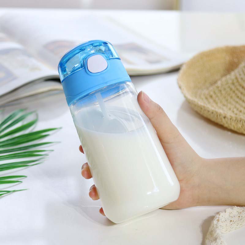 500ml spedbarn baby drikke kopp med et sugerør bærbart tau bpa gratis baby tåteflasker sippy trening spedbarn mat kopper