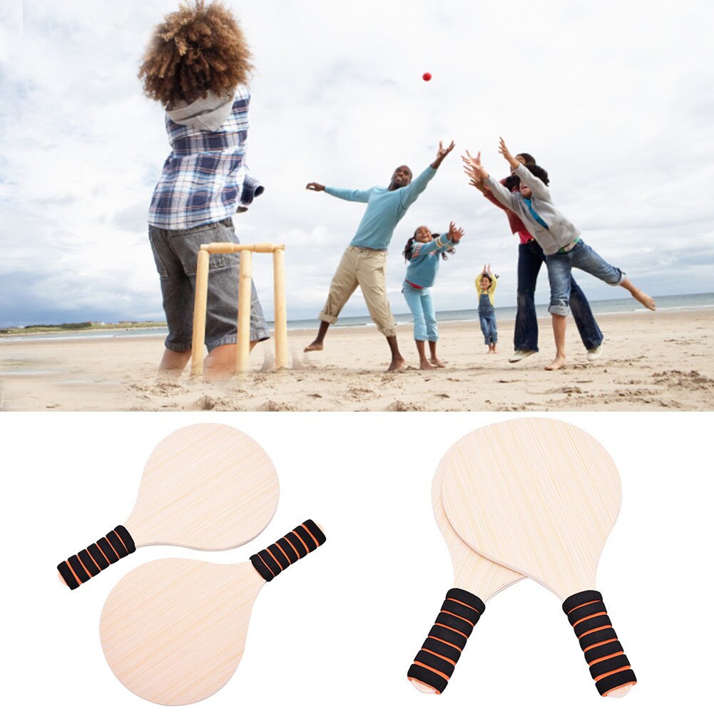 Strand Cricket Paddle Set Schläger Holz Schläger Für Im Freien Spielen Strand Freizeit Körper Training