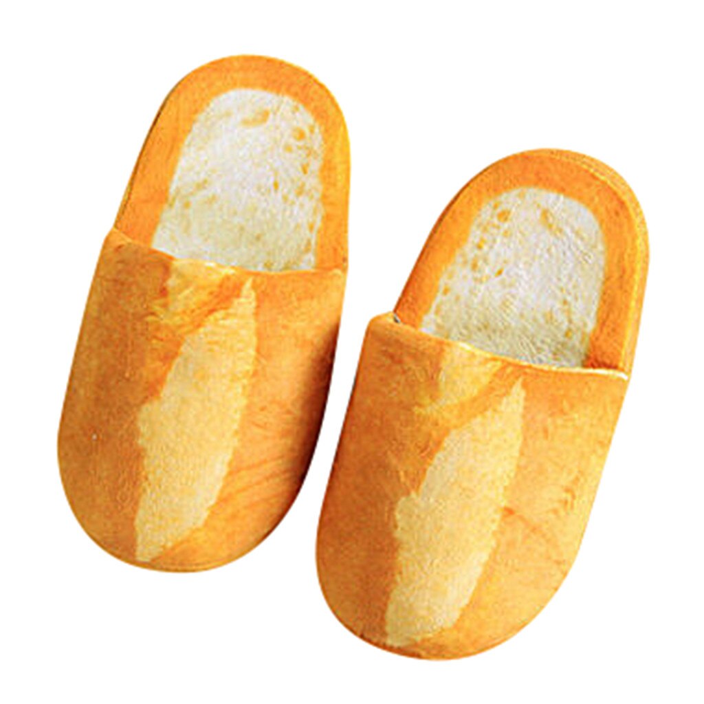 Winter warm Frauen Männer Hause Hausschuhe Neue Weiche Innen Haus Schuhe Pelz Lustige Brot Plüsch Schlafzimmer Stumm Boden Pantoffel neue # L20: Gelb / 39