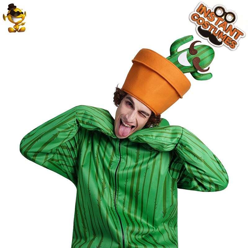 QLQ-Sombrero de Cactus Unisex para adultos, disfraz de , verde, divertido, para hombre y mujer