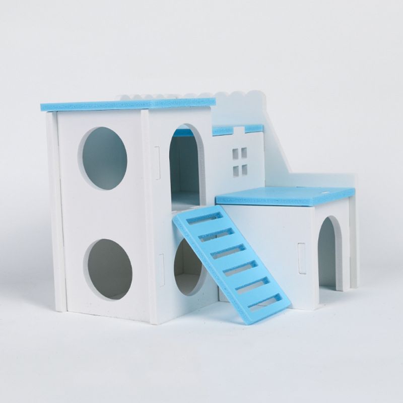 Casa de hámster de madera, escondite, juego de ejercicio, juguetes, ratón, rata, animales pequeños, masticar