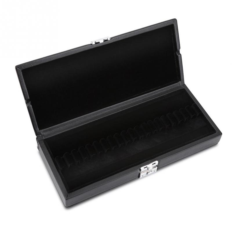 Oboe Reed Case - 40 Reeds - 2 Layers - Wood & PU Leather Holder - Storage Box: Default Title