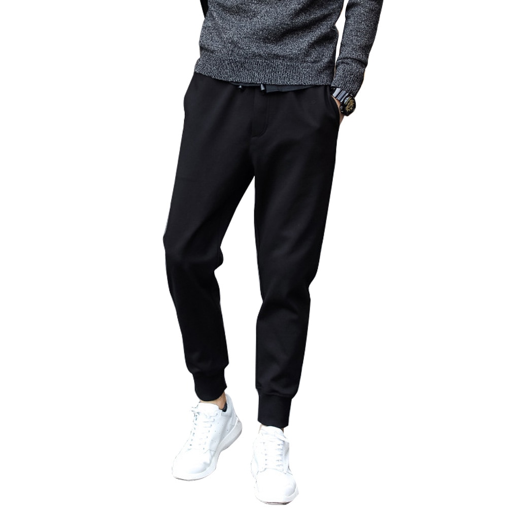 Pantalones Casual harén de verano para hombre, pantalones largos sueltos de Fitness, pantalones cómodos con cordones M