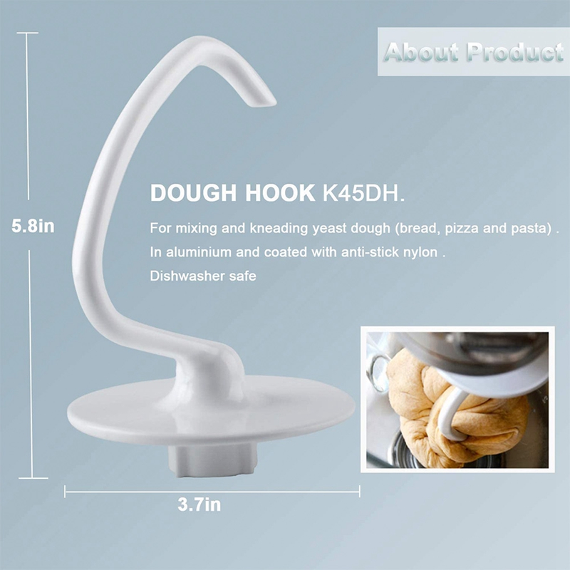 Mixer Vervanging Onderdelen Voor Kitchenaid K5AB/K5AWW, Ballonklopper, Deeg Haak Voor Kitchenaid Mixer 4.5QT