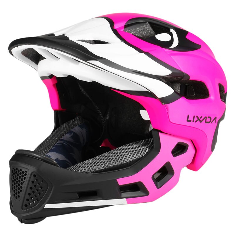 Lixada barn avtakbar helhjelm barn sports sikkerhetshjelm for sykling skateboard rulleskøyte hjelm cap: Stil 2 rose rød