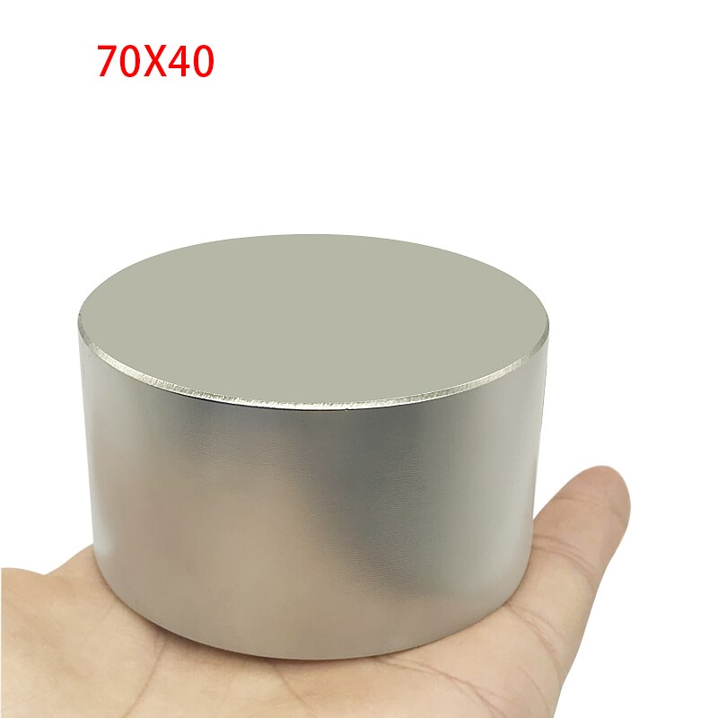 Imán de neodimio N52, 50x30MM, bloque redondo superfuerte, Imanes de tierras raras de 40x20MM, 1 ud.
