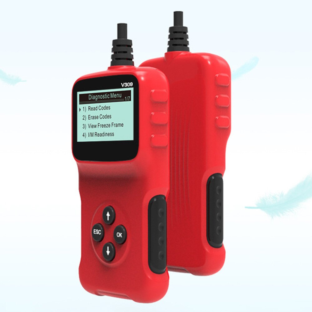9-16v OBD Diagnostic Device Car Fault Reader Code Scanner Vehicle Fault Code Reader 5 languages supported