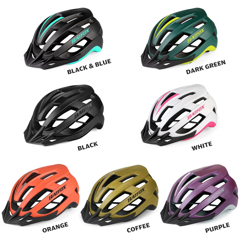 Fietshelm Lichtgewicht Verstelbare Helm Mountain Racefiets Helm Met Afneembare Zonneklep Quick-Release Unisex