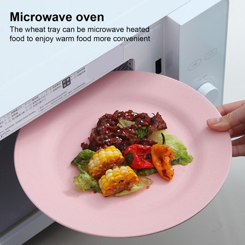 Shockproof Anti-scratch Food Plate Plastic Practical Heat-resistant Dinner Plate for Home