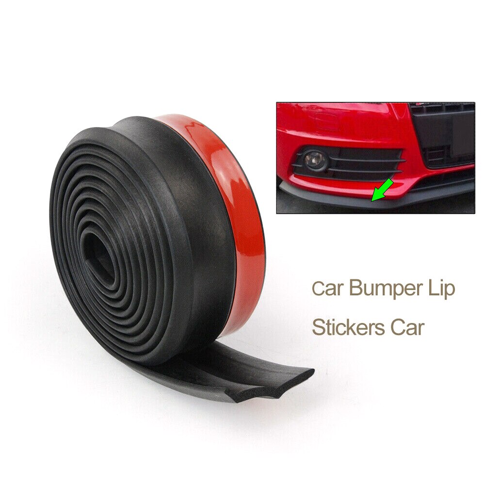 1 Roll Multipurpose Universal Rubber 2.5m Car Front Bumper Strip Auto Front Bumper Rope Car Accessories