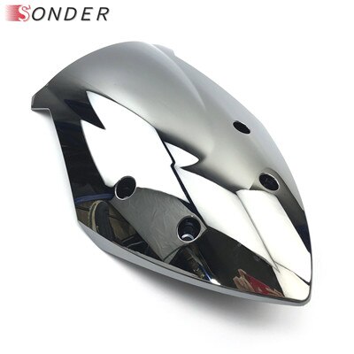 For Suzuki GSXS1000F GSX S 1000F GSXS 1000 GSXS1000 GSX S1000F GSX S1000 F 15 16 17 Windshield Windscreen: Chrome