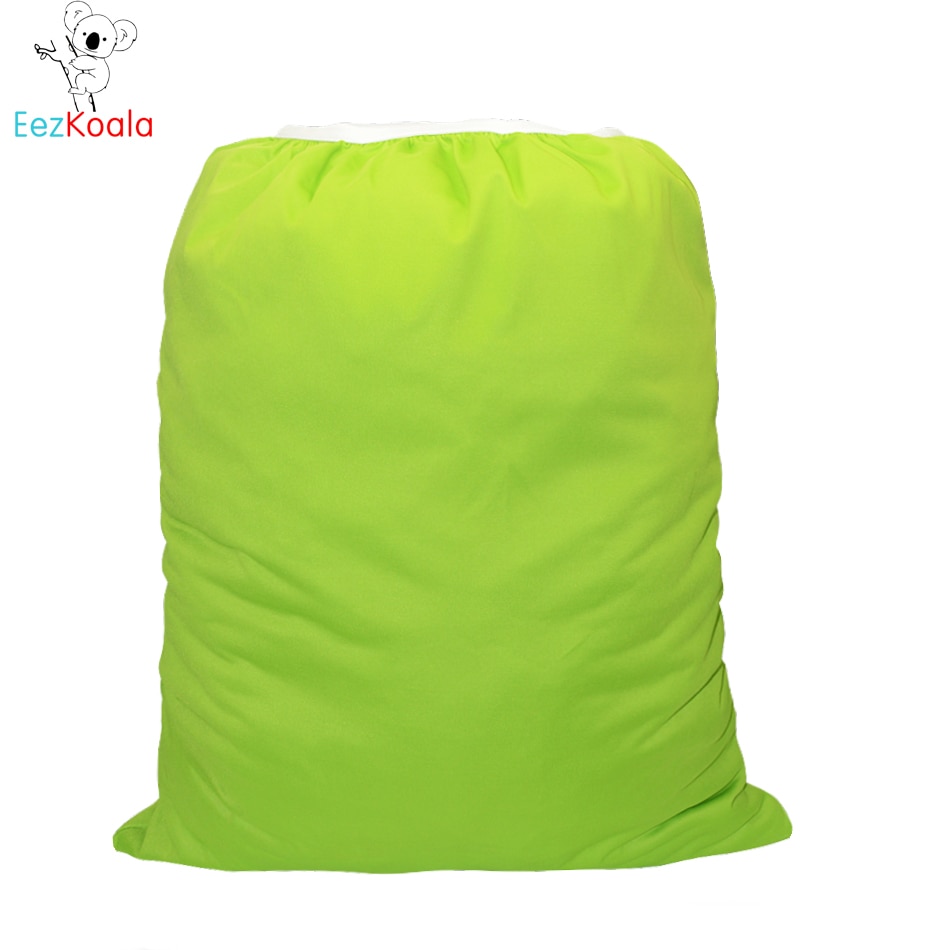 Eezkoala 1pc 60*70cm Large Hanging Wet/Dry Pail Bag for Cloth Diaper,Inserts,Nappy Elastic Waterproof Diaper Bag