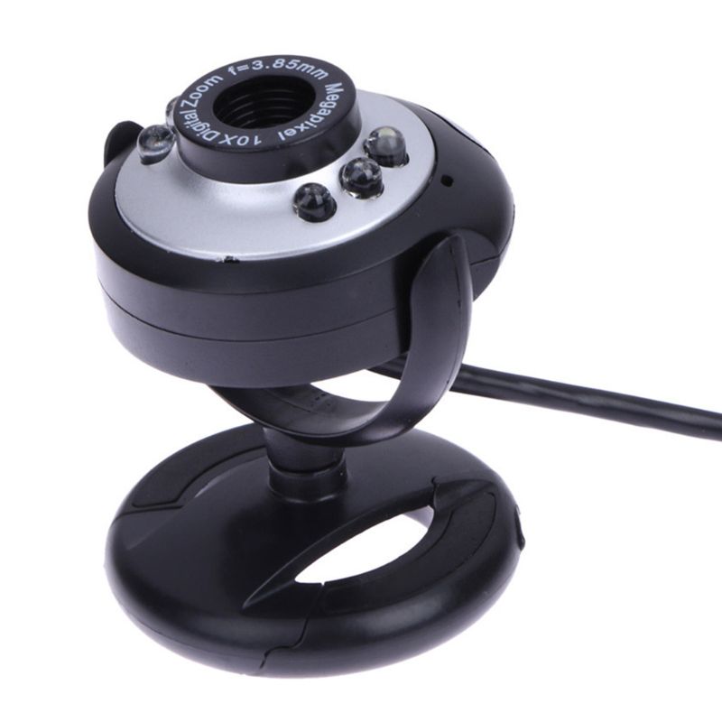 Clip-on Night Vision Six-lamp Computer Camera Laptop Webcam Video Zoom Home Photography Camera Lens Accessories