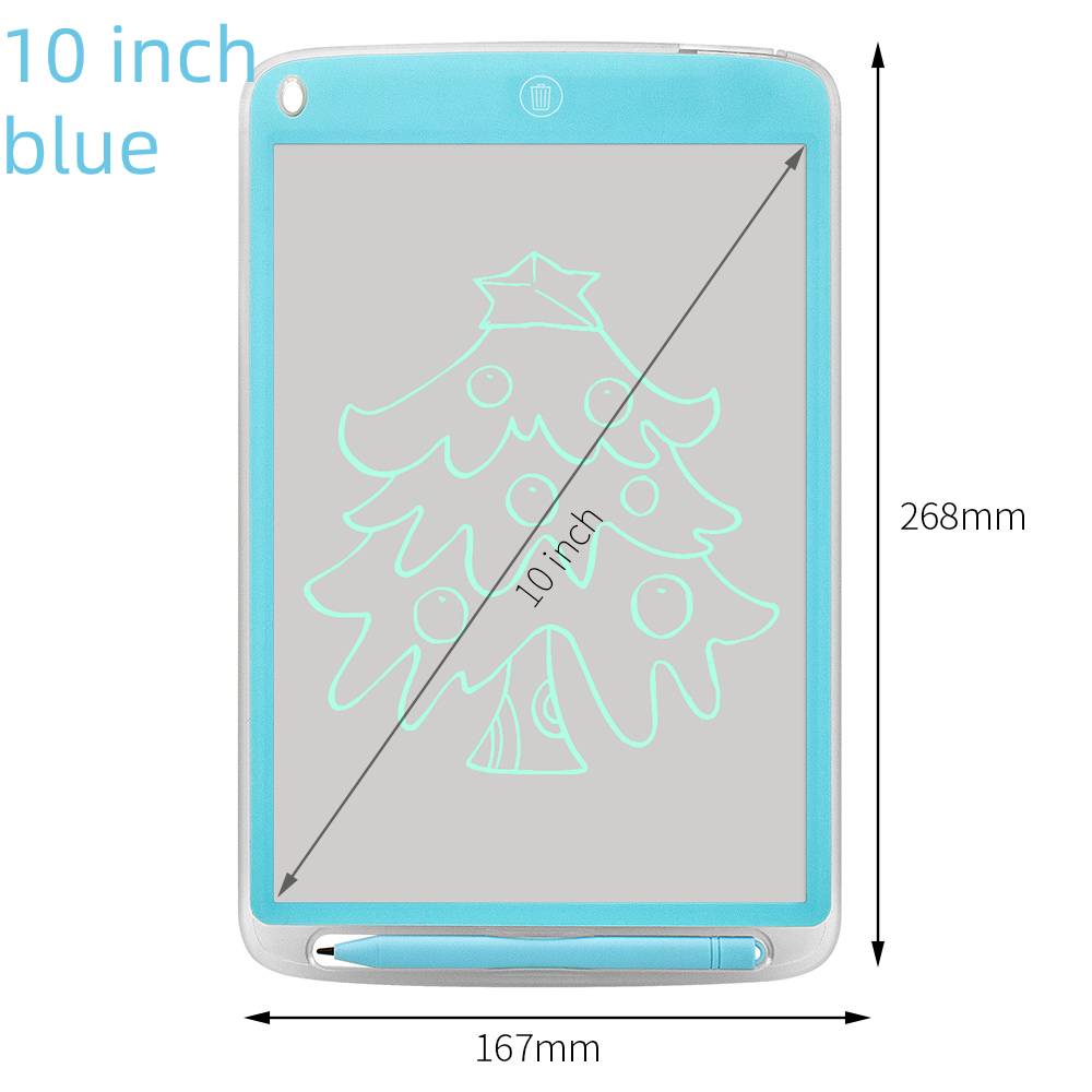 Ultra Thin Graphics Board Calligraphy Doodling Drawing Board Handwriting Pads LCD Mini Convenient LCD Writing Tablet 6.5inch: 10 inch blue
