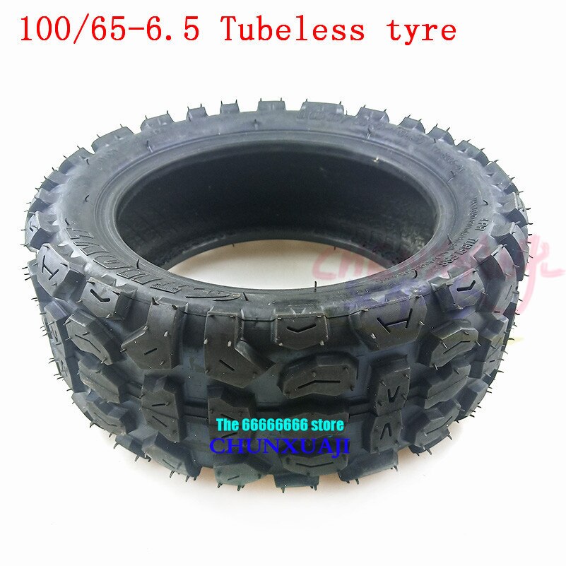 Neumático de rueda de vacío para patinete eléctrico, 11 pulgadas, 90/65-6,5, 100/65-6,5, sin tubo, para Dualtron, Widen, todoterreno