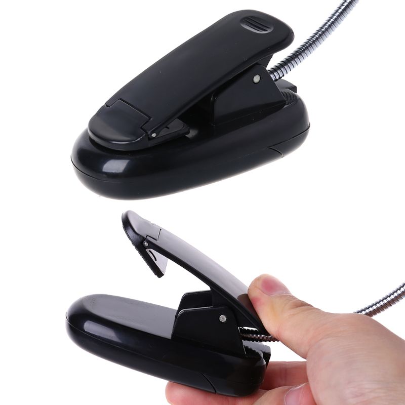 Flexible USB/Battery Power 28 LED Bulbs Light Clip-on Bed Table Lamp