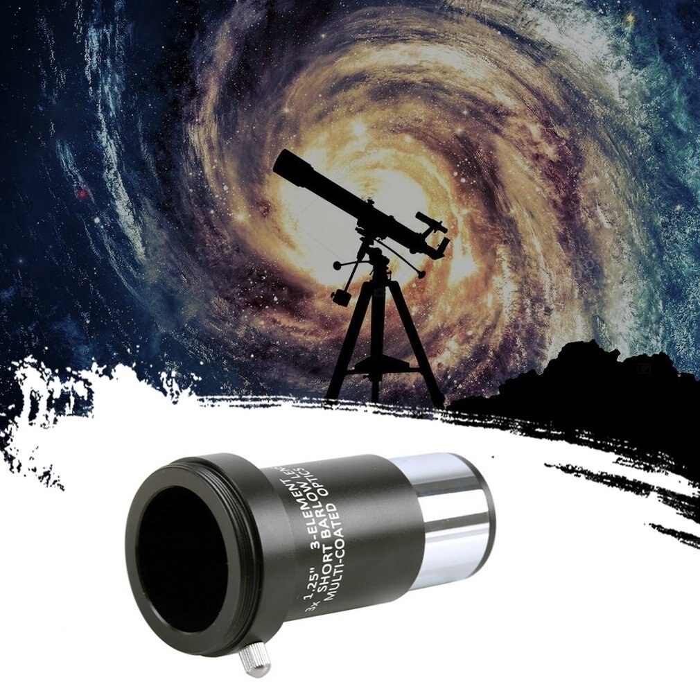 Angeleyes 3X Metal Baro, espejo Barlow lente doble lente Cámara 1,25 pulgadas 31,7mm M42 * 0,75 paso tres elementos 3Xelement