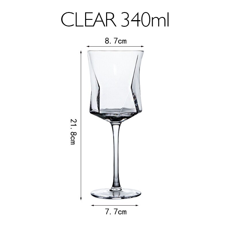 Wine cup Crystal constellation Glass Cups Stylish Red Wine goblet Vodka Shot Cup Whiskey Glassware Drinking For Barware: CLEAR 340ml