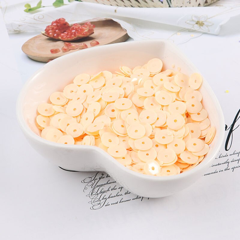 720Pcs 6Mm Cup Pailletten Pvc Effen Kleur Naaien Pailetten Diy Craft Scrapbook Bruiloft Decoratie Stof Halloween Party Verfraaien: Solid flrsh