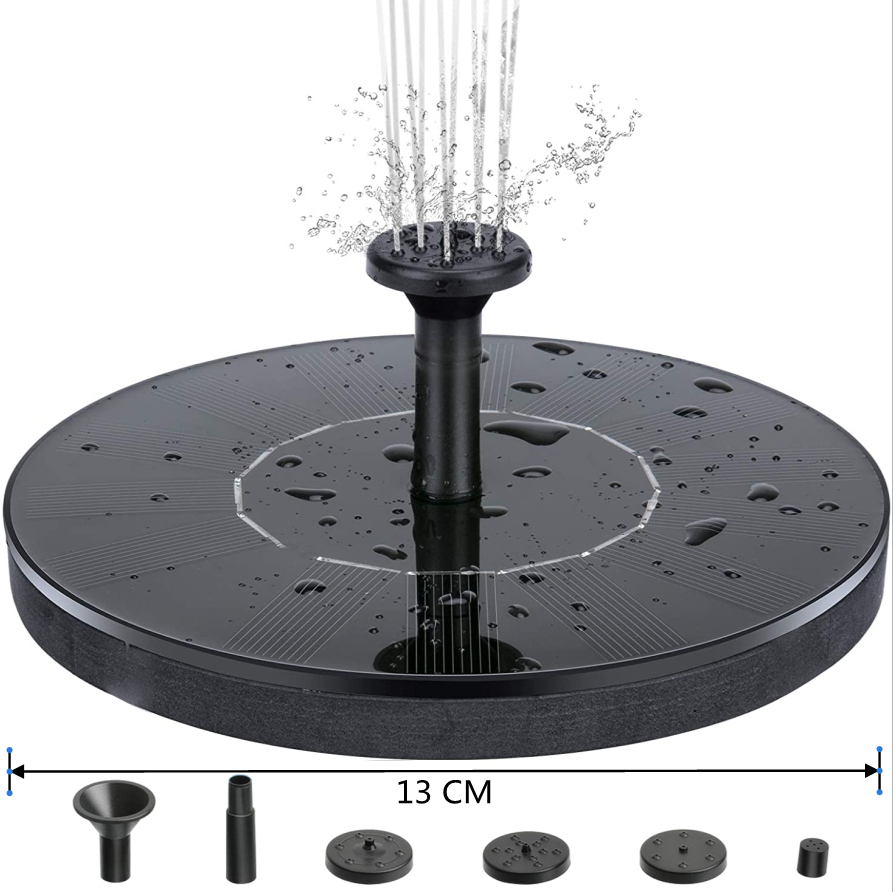 16cm 18cm Solar Wasser Brunnen Schwimmbad Teich W... Grandado