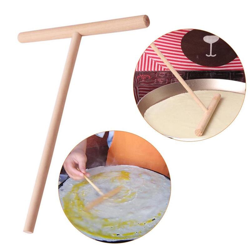 1 stücke Obst Stehen Pfannkuchen Holz Maultier Holz Putter Nonstick Diy Runde Floß Bambus Küche Schaufel Werkzeuge 12*17cm Kuchen Holz G9B6