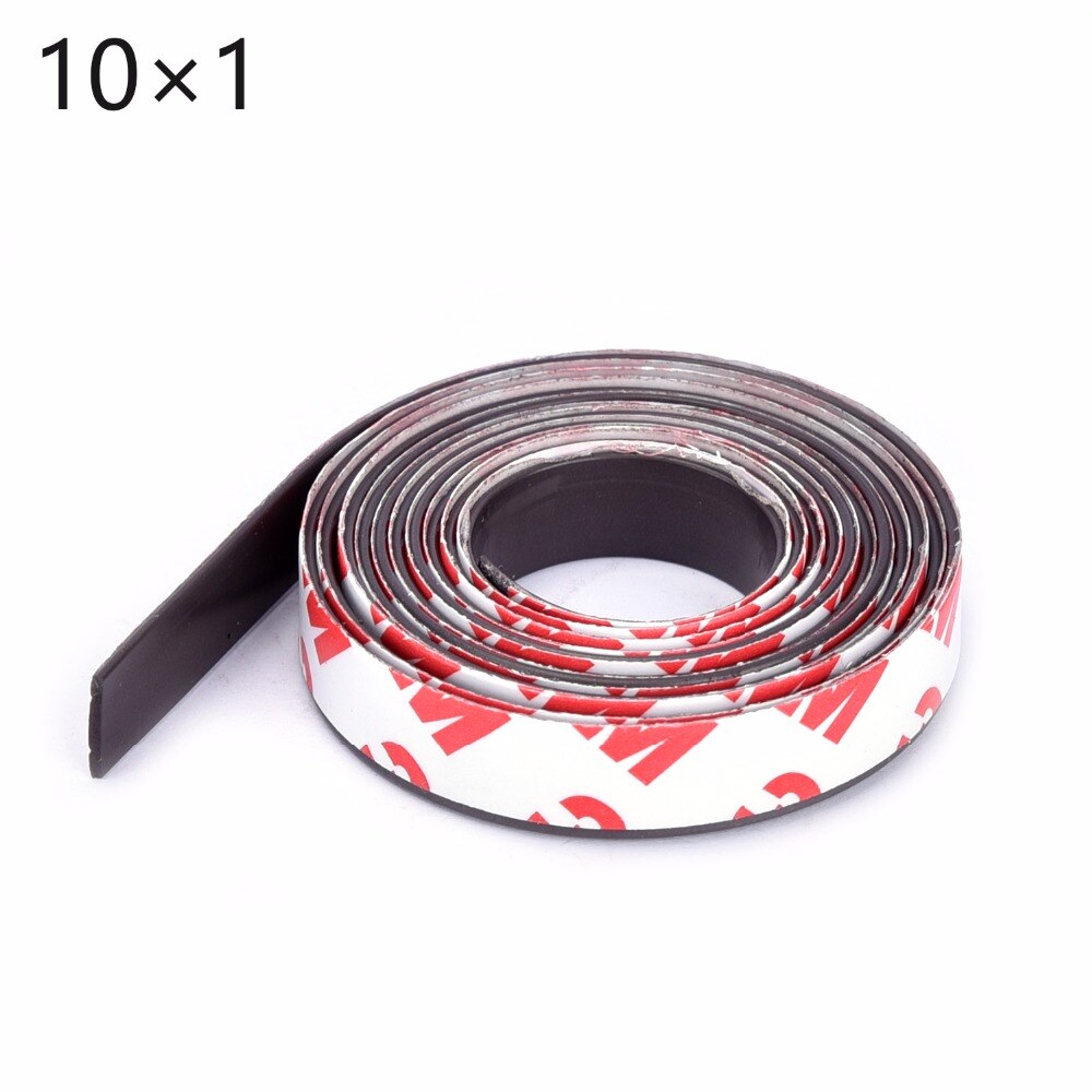 1Meter Zelfklevende Flexibele Magnetische Strip 1M Rubber Magneet Tape Breedte 10Mm Dikte 1Mm