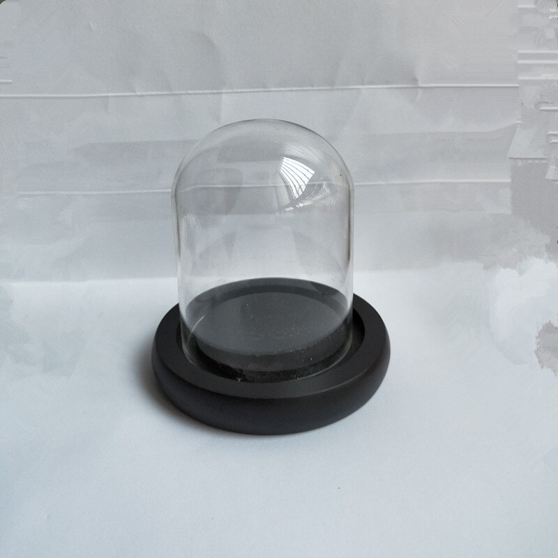 Kleine Maat 7*9Cm Black Base Glass Dome Woondecoratie Diameter = 7Cm Heigt = 9Cm glas Cover Diy Vriend Bruiloft Props: Default Title