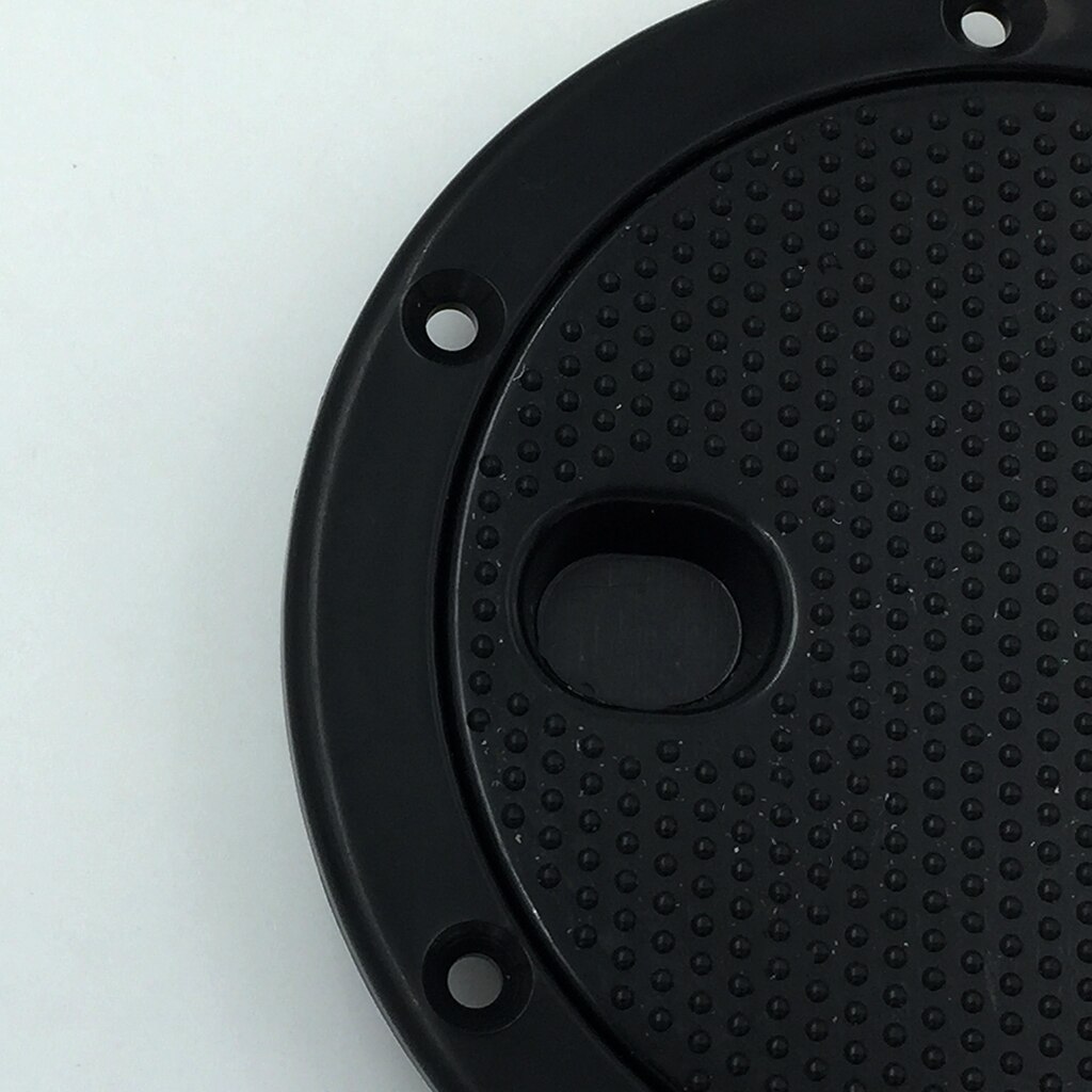 4Inch Marine Screw Out Twist Out Deck Plate Inspection Hatch Access Black