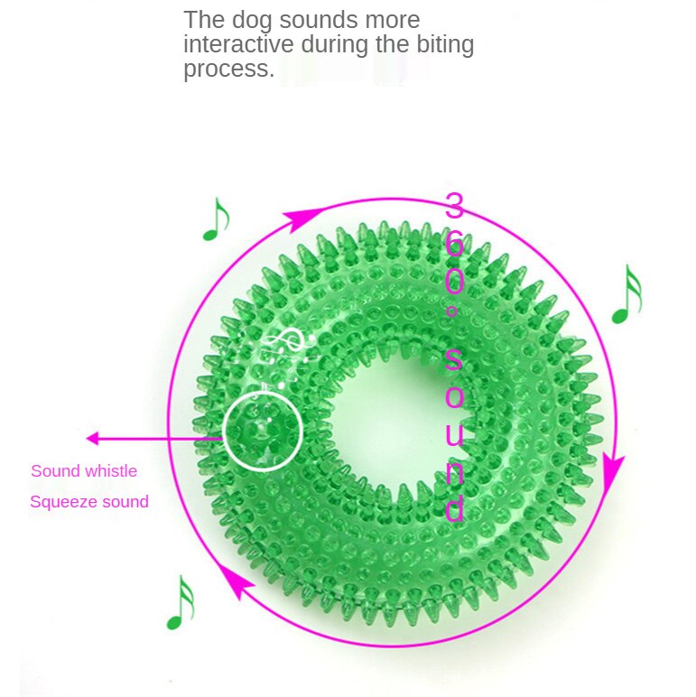 Juguete mordedor de goma Natural para perros, mordedor duradero con chirriador para perros agresivos, 100% casi indestructibles, juguetes para perros
